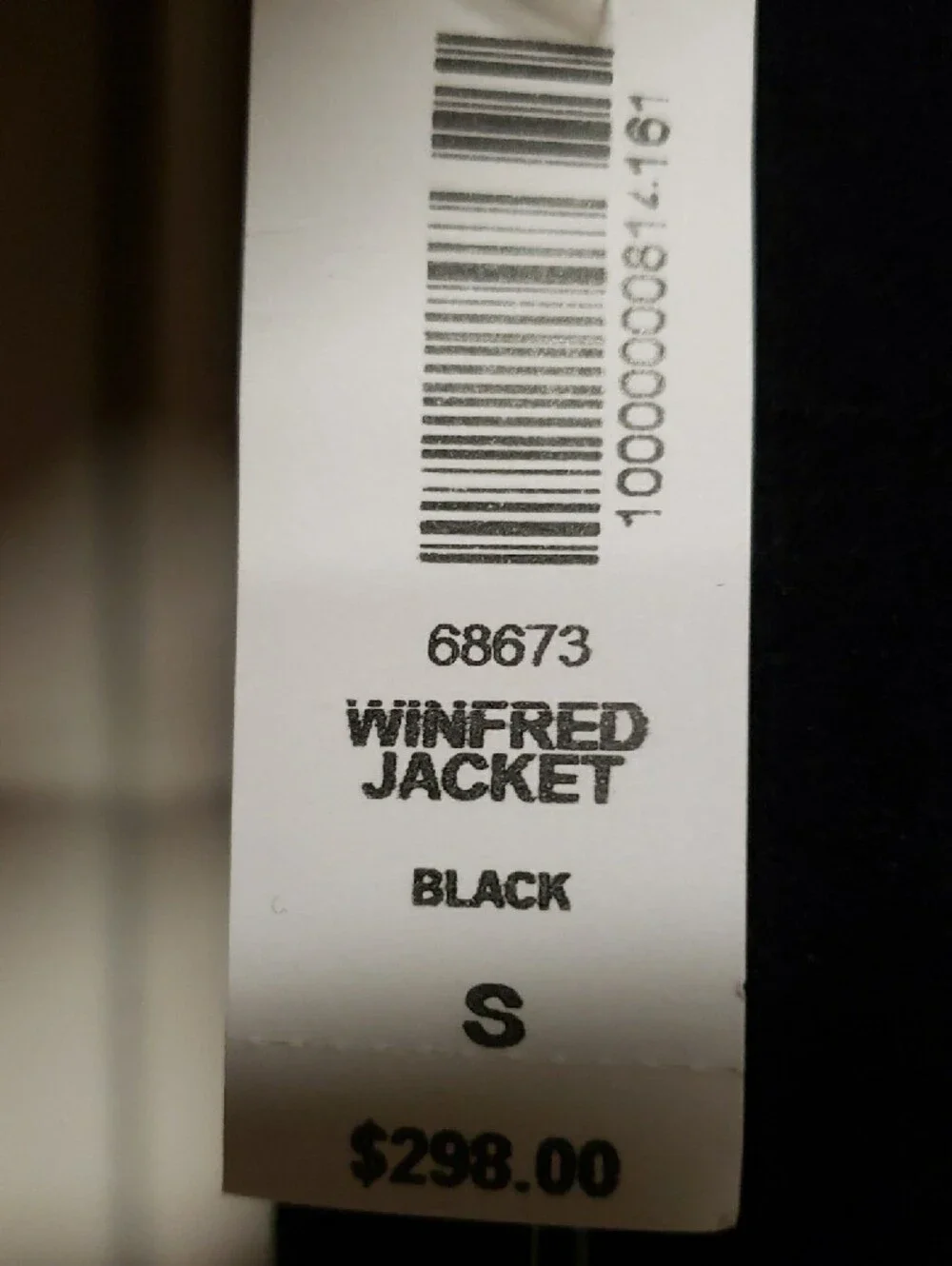 NWT Babaton Black Open-Front Winfred Coat Jacket